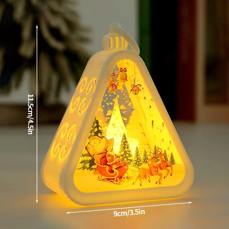 Christmas Decoration 2024 Christmas Ornaments Scary Halloween Hanging Accessories Party Christmas Decoration Luminous New Year