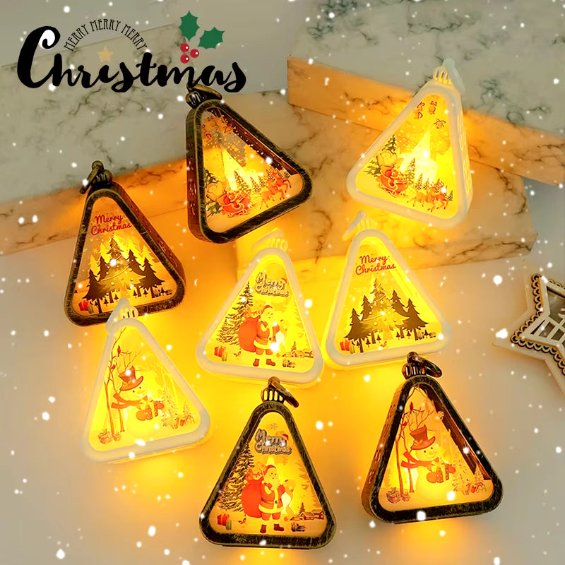 Christmas Decoration 2024 Christmas Ornaments Scary Halloween Hanging Accessories Party Christmas Decoration Luminous New Year